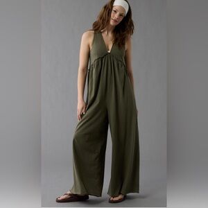SOLD BRAND NEW Olive Green Sleeveless Jumpsuit